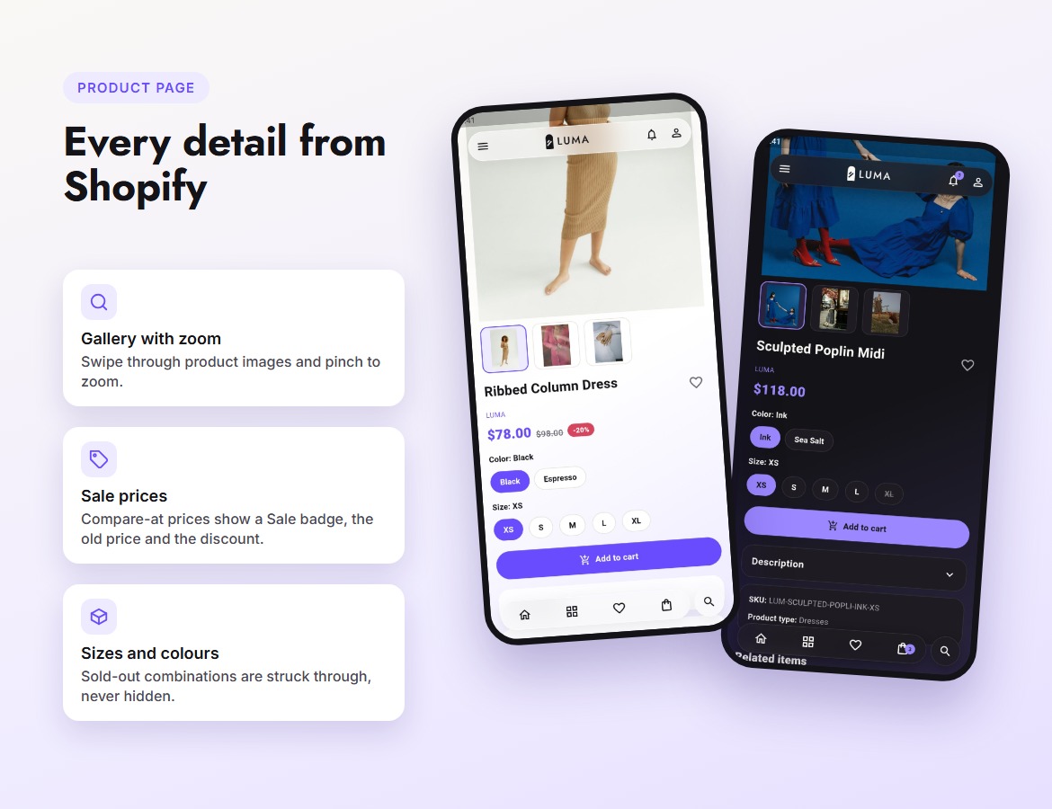 Product page