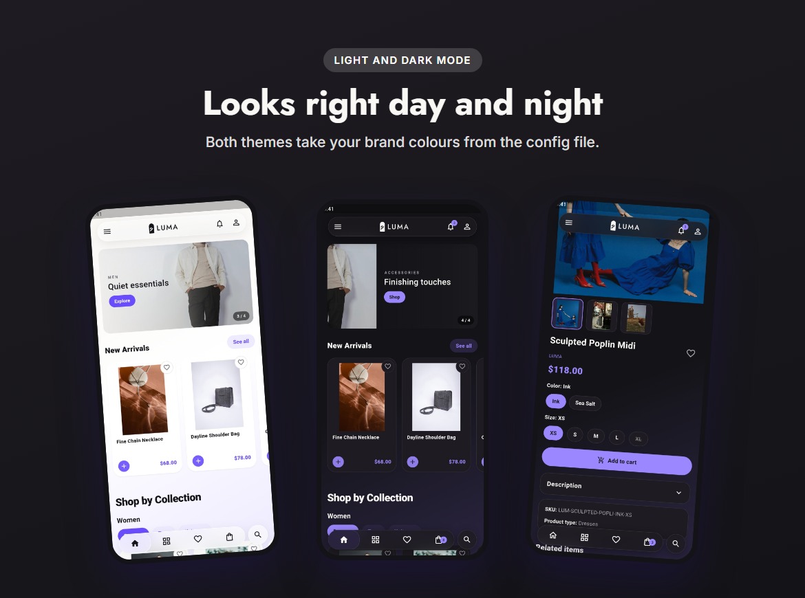 Light and dark mode