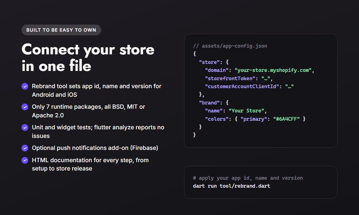 Developer features
